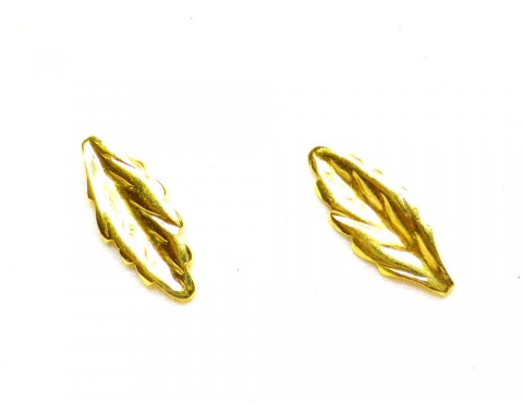 “Φύλλα” - Σκουλαρίκια Χρυσό 14 K