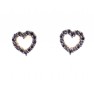 Καρδιές Γυναικεία Σκουλαρίκια Ρόζ Χρυσό 9 K