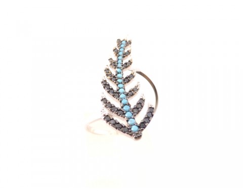 “Φτερό” Γυναικείο Δαχτυλίδι Ασήμι 925ο