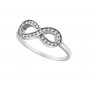 “Άπειρο” Γυναικείo Δαχτυλίδι Λευκόχρυσο 9 K